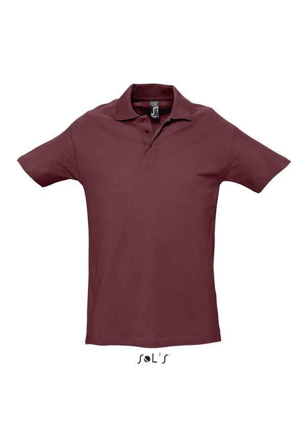SOL'S - Polo Sol's Spring Ii. Typ kołnierza: polo. Kolor: wielokolorowy, czerwony, brązowy. Materiał: bawełna. Styl: elegancki