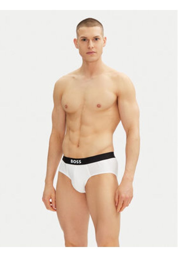 BOSS Komplet slipów 50546561 Biały. Kolor: biały. Materiał: bawełna