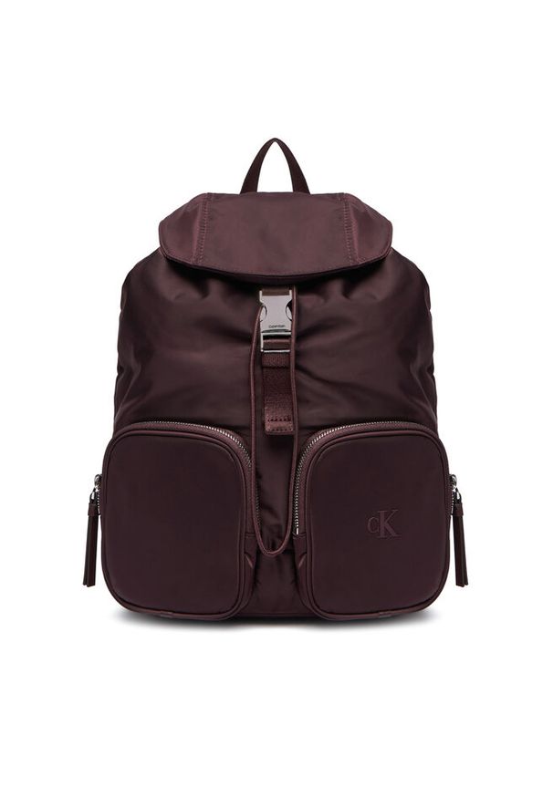Plecak Calvin Klein. Kolor: czerwony. Materiał: nylon