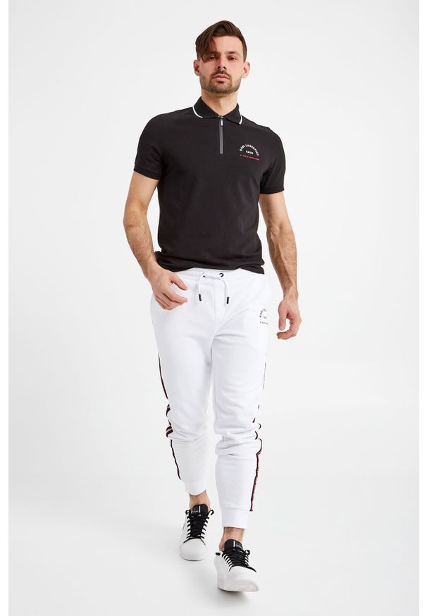 Karl Lagerfeld - POLO KARL LAGERFELD. Typ kołnierza: polo. Wzór: nadruk, jednolity. Styl: sportowy