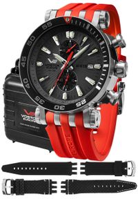 Zegarek męski Vostok Europe VK61-575A588SR czerwony. Kolor: czerwony #1