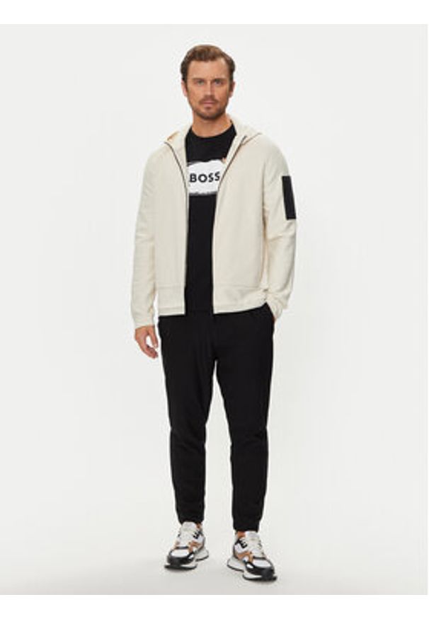 BOSS - Boss Kurtka przejściowa Modak 50517091 Écru Relaxed Fit. Materiał: syntetyk, wiskoza