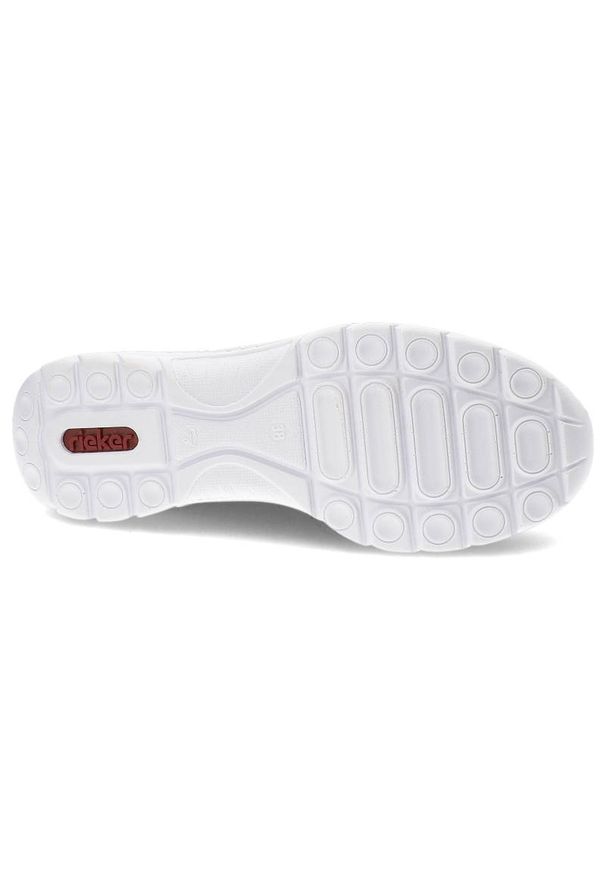 Beżowe Półbuty Rieker Wygodne Buty Damskie. Okazja: na co dzień. Zapięcie: bez zapięcia. Kolor: beżowy. Materiał: materiał, skóra ekologiczna. Szerokość cholewki: normalna. Obcas: na obcasie. Styl: casual. Wysokość obcasa: średni