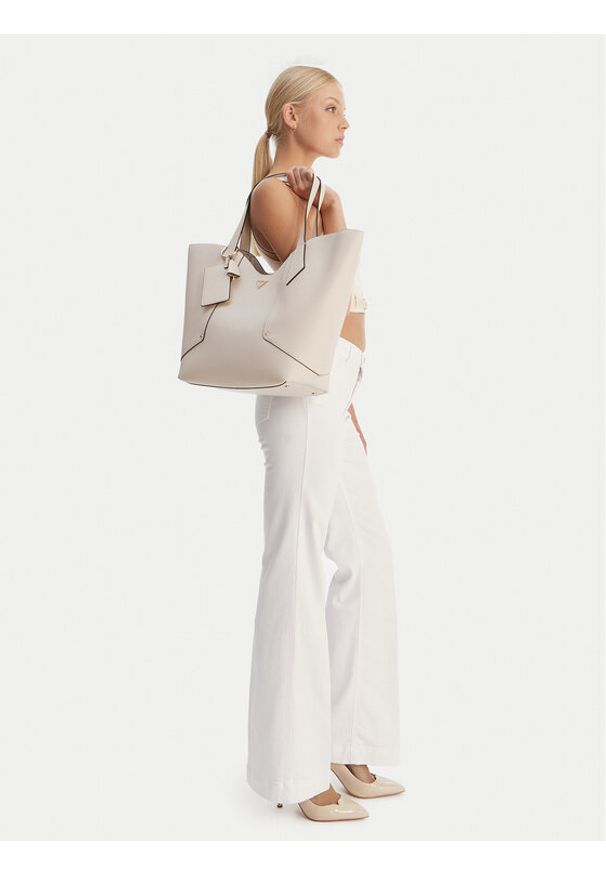 Guess Torebka Darcy HWBG99 14240 Beżowy. Kolor: beżowy. Materiał: skórzane