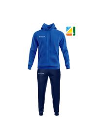 Dres Givova King 4 Seasons. Kolor: niebieski, wielokolorowy. Materiał: dresówka, materiał
