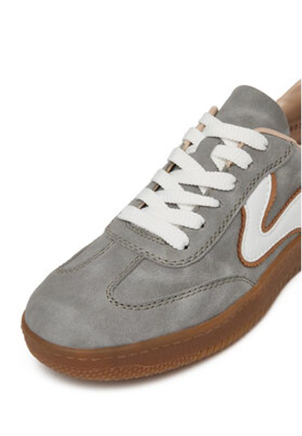 Rieker Sneakersy M5512-45 Szary. Kolor: szary. Materiał: skóra