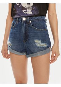 One Teaspoon Szorty jeansowe Bandits 26275 Niebieski Relaxed Fit. Kolor: niebieski. Materiał: bawełna #1