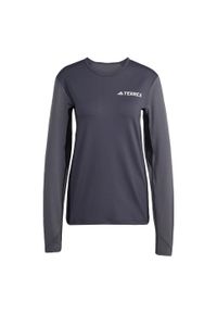 Adidas - Koszulka z długim rękawem Multi Synthetic Base Layer. Kolor: szary. Długość rękawa: długi rękaw. Technologia: ClimaCool (Adidas). Długość: długie. Sport: turystyka piesza