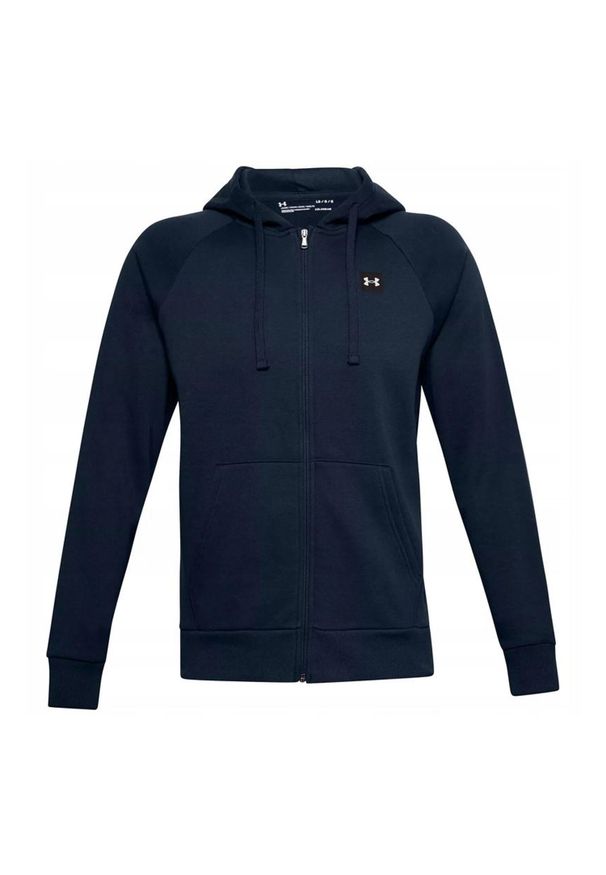 Under Armour - Męska Bluza Z Kapturem Rival Fleece Full Zip. Typ kołnierza: kaptur. Kolor: niebieski