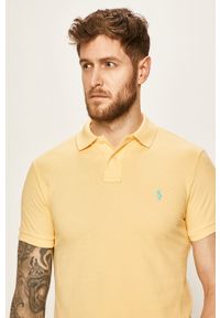 Polo Ralph Lauren - Polo 710795080003. Typ kołnierza: polo. Kolor: żółty. Materiał: dzianina. Długość: krótkie #5