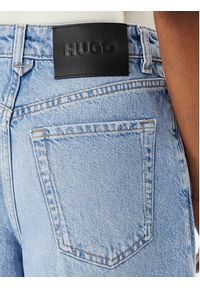 Hugo - HUGO Bermudy Gelita 1 50557010 Niebieski jasny Relaxed Fit. Kolor: niebieski. Materiał: bawełna #4