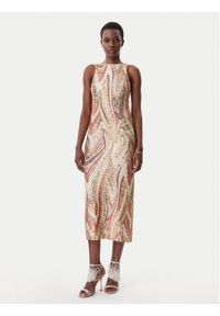 LOLA CASADEMUNT Sukienka koktajlowa MS2516006 Kolorowy Regular Fit. Materiał: syntetyk. Wzór: kolorowy. Styl: wizytowy #1
