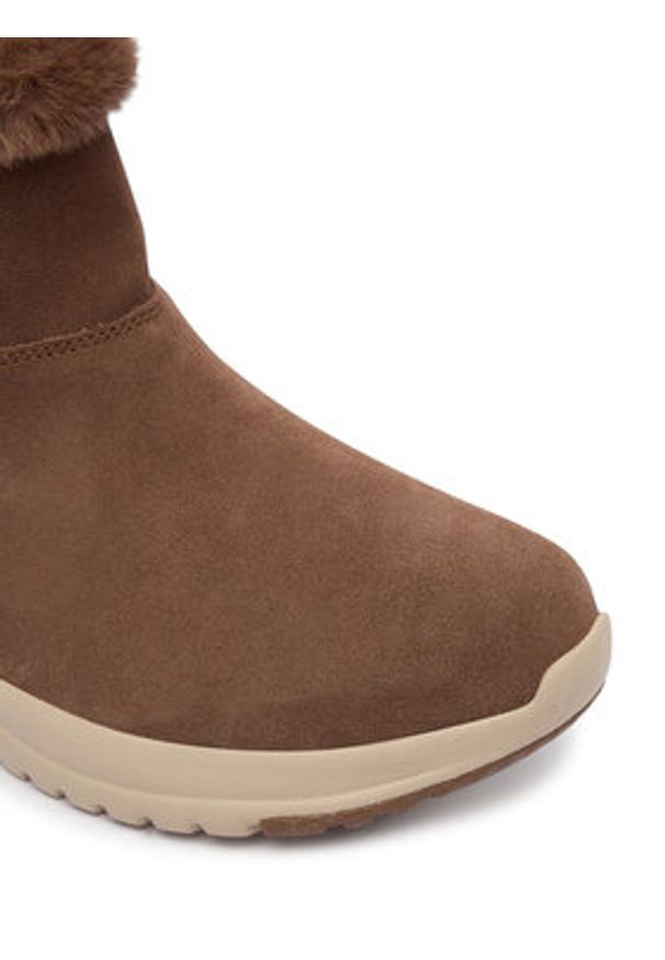 skechers - Skechers Botki On-The-Go Stellar 144775/CHOC Brązowy. Kolor: brązowy. Materiał: skóra, zamsz