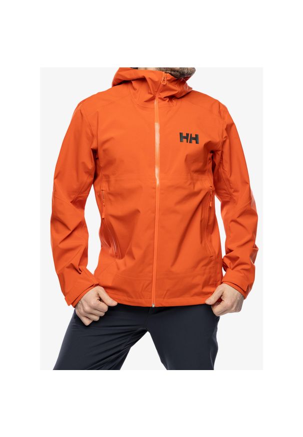 Kurtka z membraną męska Helly Hansen Verglas 3L Shell Jacket. Kolor: pomarańczowy