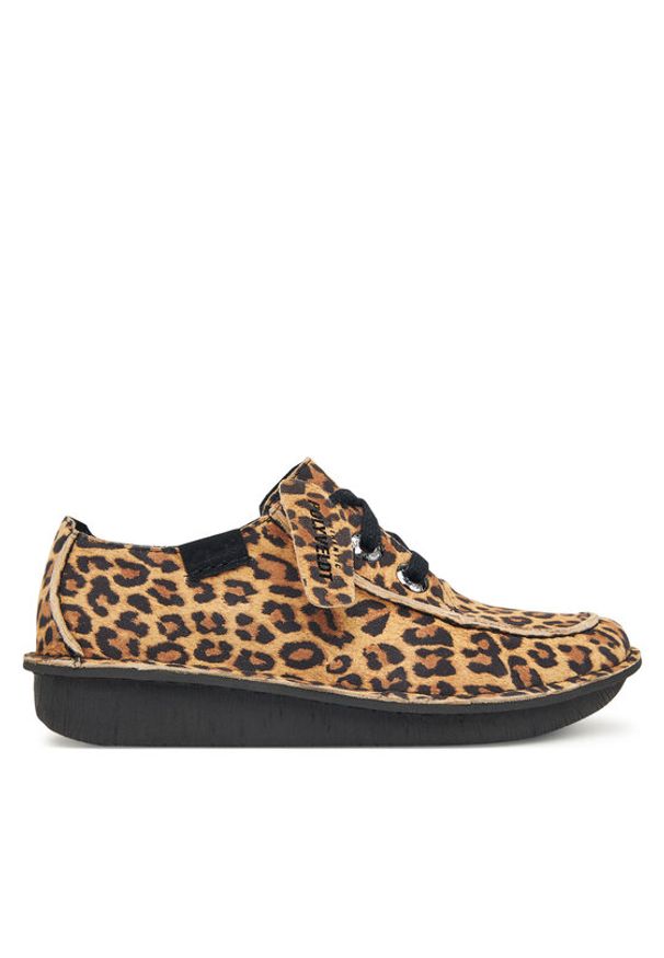 Clarks Półbuty Funny Dream 26183040 Brązowy. Kolor: brązowy. Materiał: zamsz, skóra