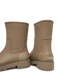 Calvin Klein Jeans Kalosze Mid Rainboot Rubber YW0YW02004 Brązowy. Kolor: brązowy. Materiał: syntetyk #5