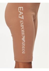 EA7 Emporio Armani Szorty sportowe 3DTS53 TJ01Z 1731 Brązowy Regular Fit. Kolor: brązowy. Materiał: bawełna #4