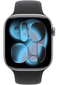 APPLE - Apple Watch Series 11 GPS 46mm Space Grey Aluminium Case with Black Sport Band - S/M. Styl: sportowy #1