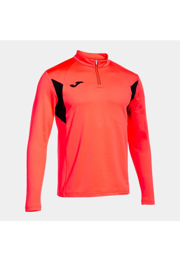 Dziecięca kurtka dresowa 1/2 zip Joma Winner III. Kolor: wielokolorowy, czarny, czerwony, różowy. Materiał: dresówka