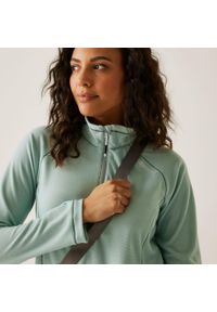 Regatta - Damski lekki polar turystyczny Montes z zamkiem błyskawicznym do połowy. Kolor: zielony. Materiał: polar. Sport: turystyka piesza #1