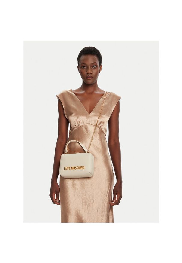 Love Moschino - Torebka LOVE MOSCHINO. Kolor: kremowy