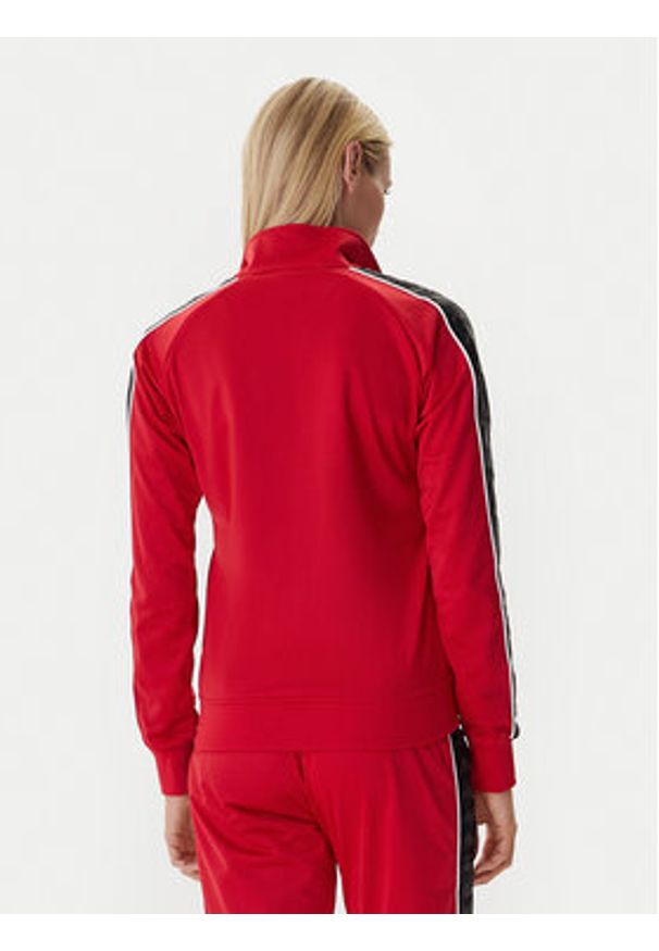 Kappa Bluza 301PSC0 Czerwony Slim Fit. Kolor: czerwony. Materiał: syntetyk