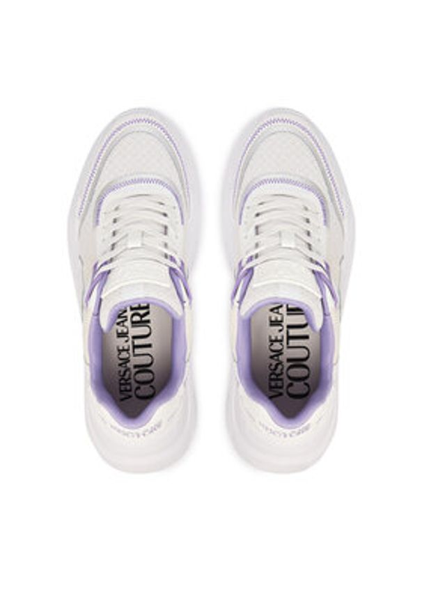 Versace Jeans Couture Sneakersy 80VA3SC4 ZSE18 V64 Biały. Kolor: biały. Materiał: skóra