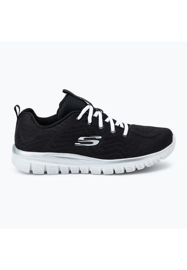 skechers - Buty damskie SKECHERS Graceful Get Connected. Kolor: biały, wielokolorowy, czarny