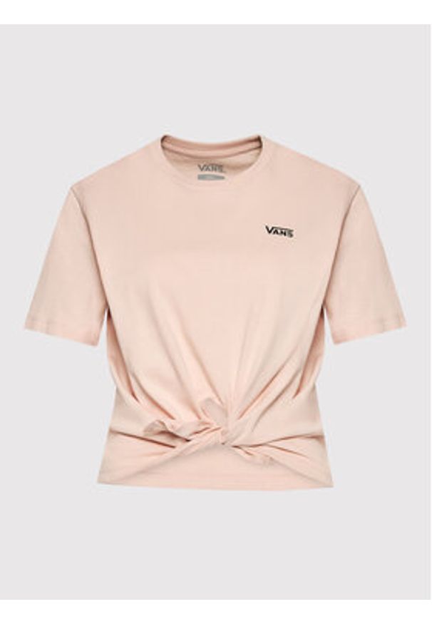 Vans T-Shirt Boyfriend Knot VN0A53Q6 Pomarańczowy Relaxed Fit. Kolor: pomarańczowy. Materiał: bawełna