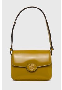 Tory Burch torebka skórzana kolor zielony. Kolor: zielony. Materiał: skórzane #1