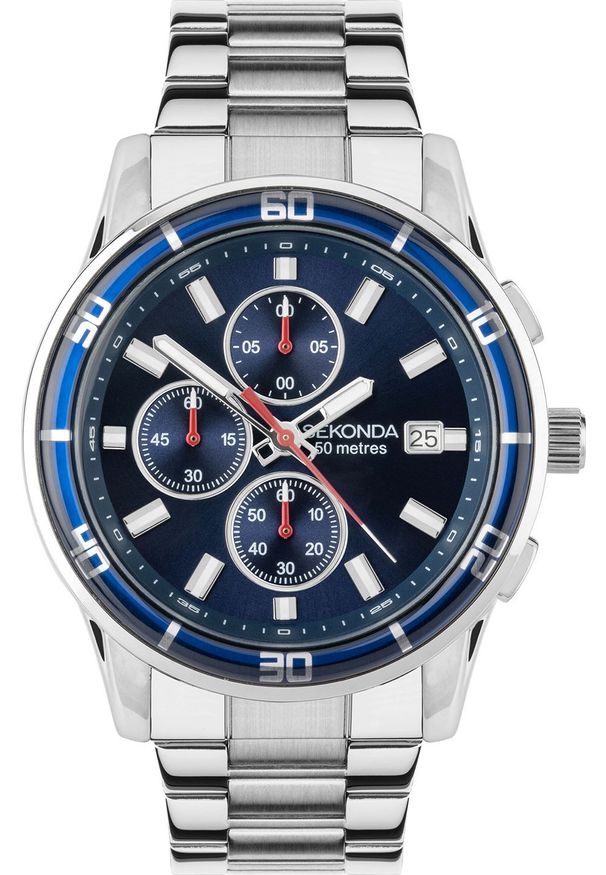 Zegarek Sekonda Zegarek męski Sekonda 30207 srebrny. Kolor: srebrny