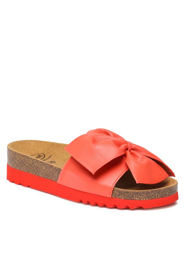 Klapki Scholl F29322 BOWY 2.0 MED 1209 Red. Kolor: czerwony. Materiał: skóra