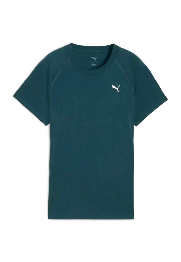 Koszulka Puma W Run Velocity Tee (Tri-Blend) Damskie. Kolor: zielony. Sport: bieganie
