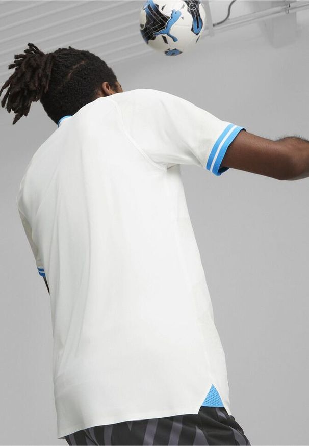 Puma - Męska koszulka domowa Olympique de Marseille 23/24 PUMA. Kolor: biały, niebieski, wielokolorowy
