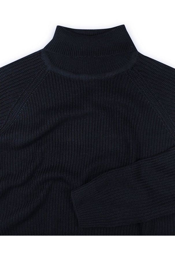 Niebieski sweter Brave Soul elegancki, z golfem
