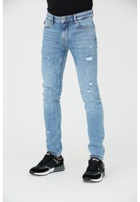 Just Cavalli - JUST CAVALLI Niebieskie męskie jeansy Super Slim Chain, Rozmiar 34. Kolor: niebieski #4