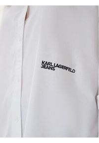 Karl Lagerfeld Jeans Koszula A3W11010 Biały Regular Fit. Kolor: biały. Materiał: bawełna #5