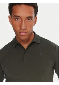 G-Star RAW - G-Star Raw Polo Dunda D27683-5864 Szary Slim Fit. Typ kołnierza: polo. Kolor: szary. Materiał: bawełna #5