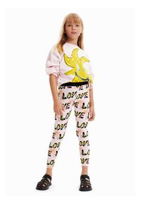 Desigual Legginsy 23SGKK03 Różowy Slim Fit. Kolor: różowy #4