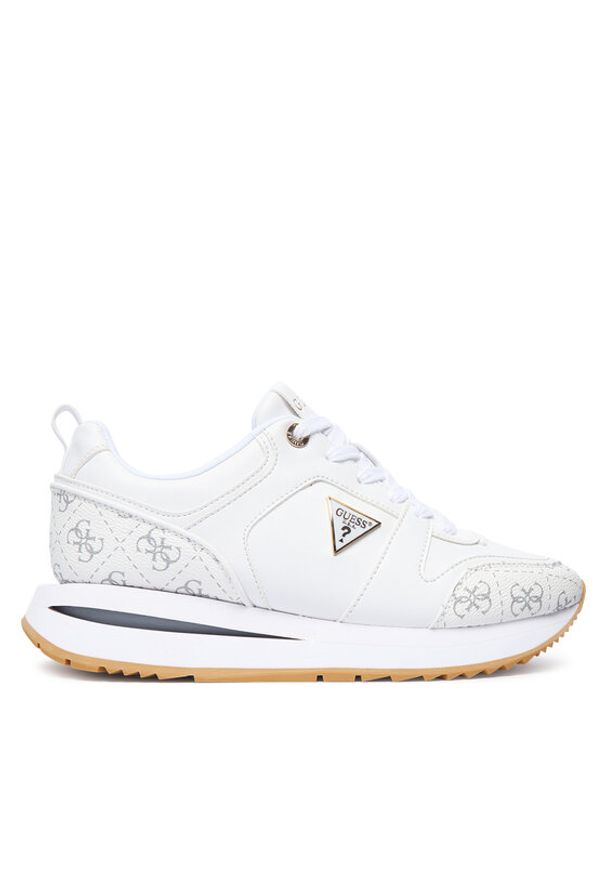 Guess Sneakersy FLTEVR ELE12 Biały. Kolor: biały. Materiał: skóra