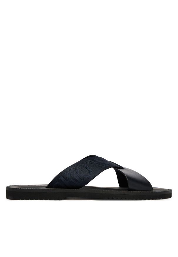 Klapki Emporio Armani. Kolor: niebieski