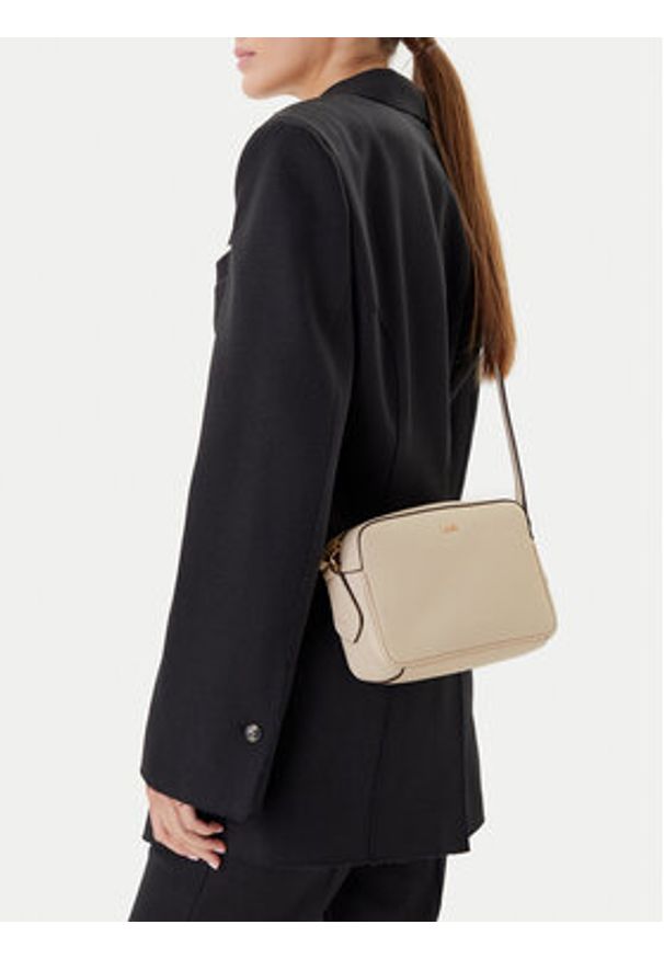 BOSS Torebka 50547733 Beżowy. Kolor: beżowy. Materiał: skórzane