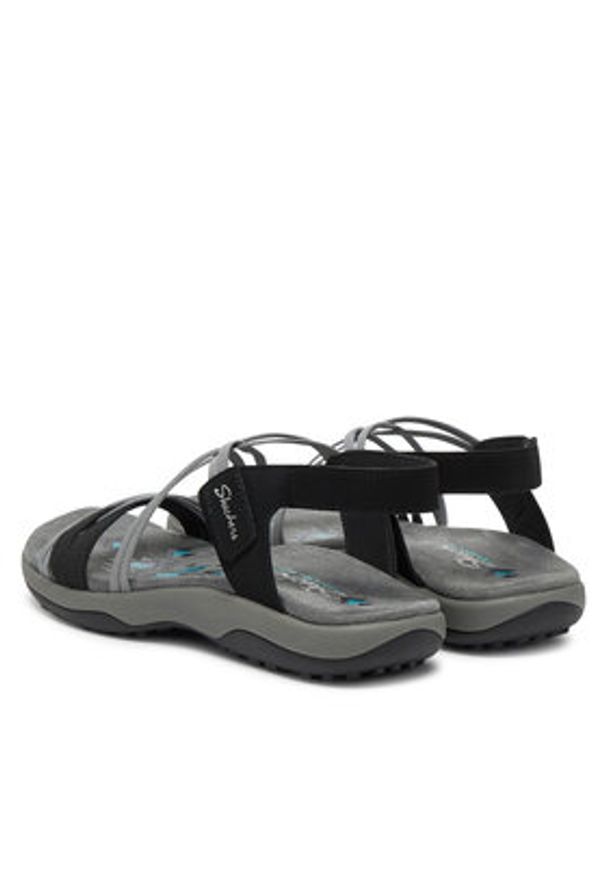 skechers - Skechers Sandały Reggae Slim-Takes Two 163112/BKCC Czarny. Kolor: czarny. Materiał: materiał