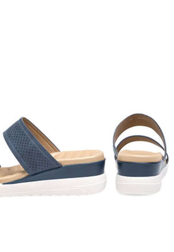 Clara Barson Klapki WYL05010-12 Granatowy. Kolor: niebieski. Materiał: syntetyk