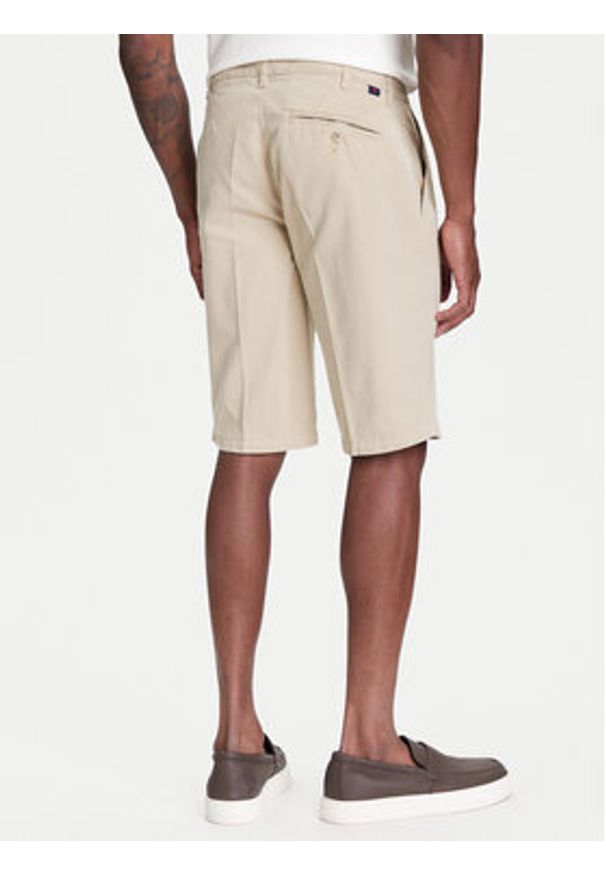 Robe di Kappa Szorty materiałowe Oris 600BTI0 Beżowy Slim Fit. Kolor: beżowy. Materiał: bawełna