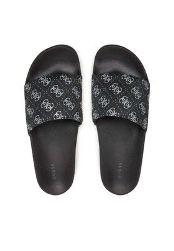 Guess Klapki FMJTOK ELL19 Czarny. Kolor: czarny