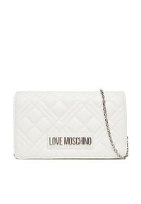 Love Moschino - LOVE MOSCHINO Torebka JC4248PP0MLA0100 Biały. Kolor: biały. Materiał: skórzane