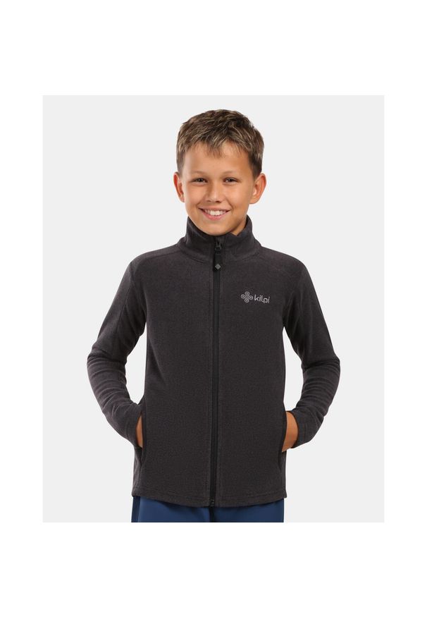 Polarowa warstwa środkowa dla dzieci Kilpi GLAMER-J. Kolor: czarny. Materiał: polar. Sezon: zima. Sport: narciarstwo