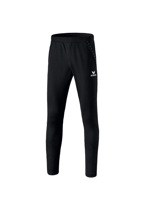 ERIMA - Spodnie treningowe juniorskie Erima Training Pants with calf insert 2.0. Kolor: czarny. Materiał: materiał. Sport: fitness, piłka nożna