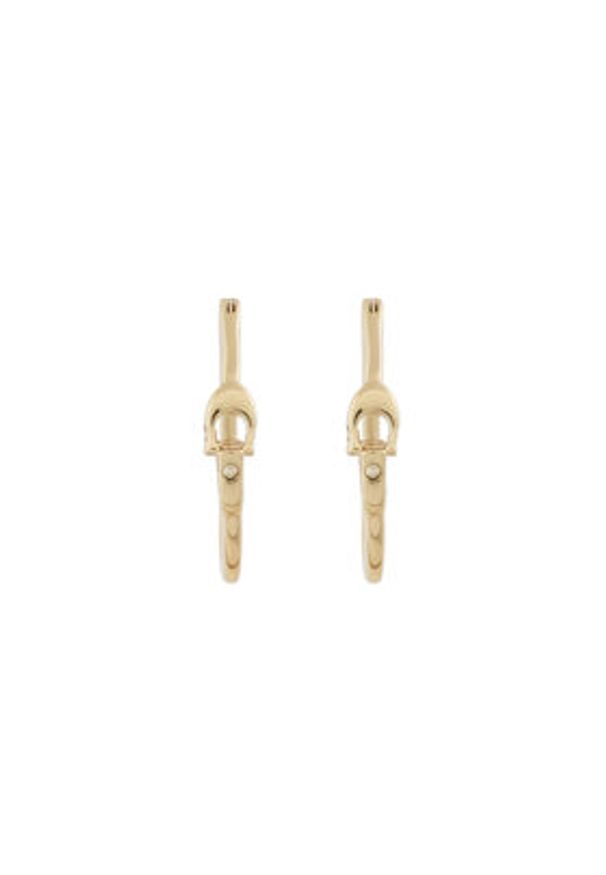 Coach Kolczyki Signature Hoop Earrings 37408160GLD710 Złoty. Materiał: metalowe. Kolor: złoty